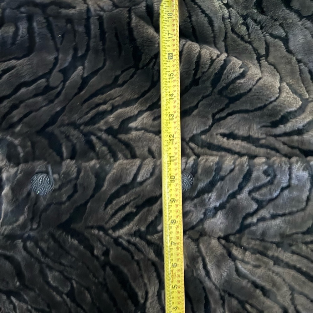 Vintage Boxy Handmade Faux Fur Zebra Print Jacket - Picture 7 of 13